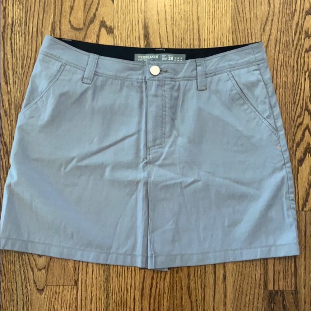 Icebreaker Merino | Gray Wool Cotton Skirt